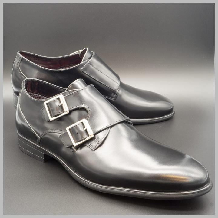 Monk strap black, luxury shoes. BAY Mallorca 2021.